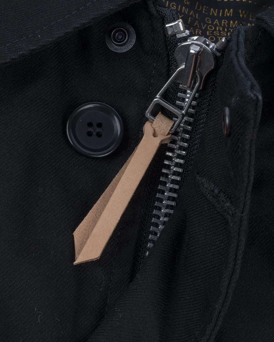 Military Serge A2 Deck Jacket - Black