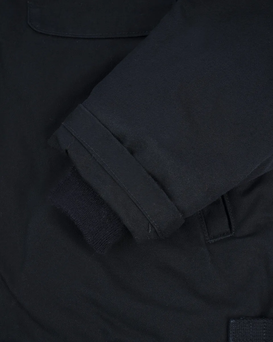 Military Serge A2 Deck Jacket - Black