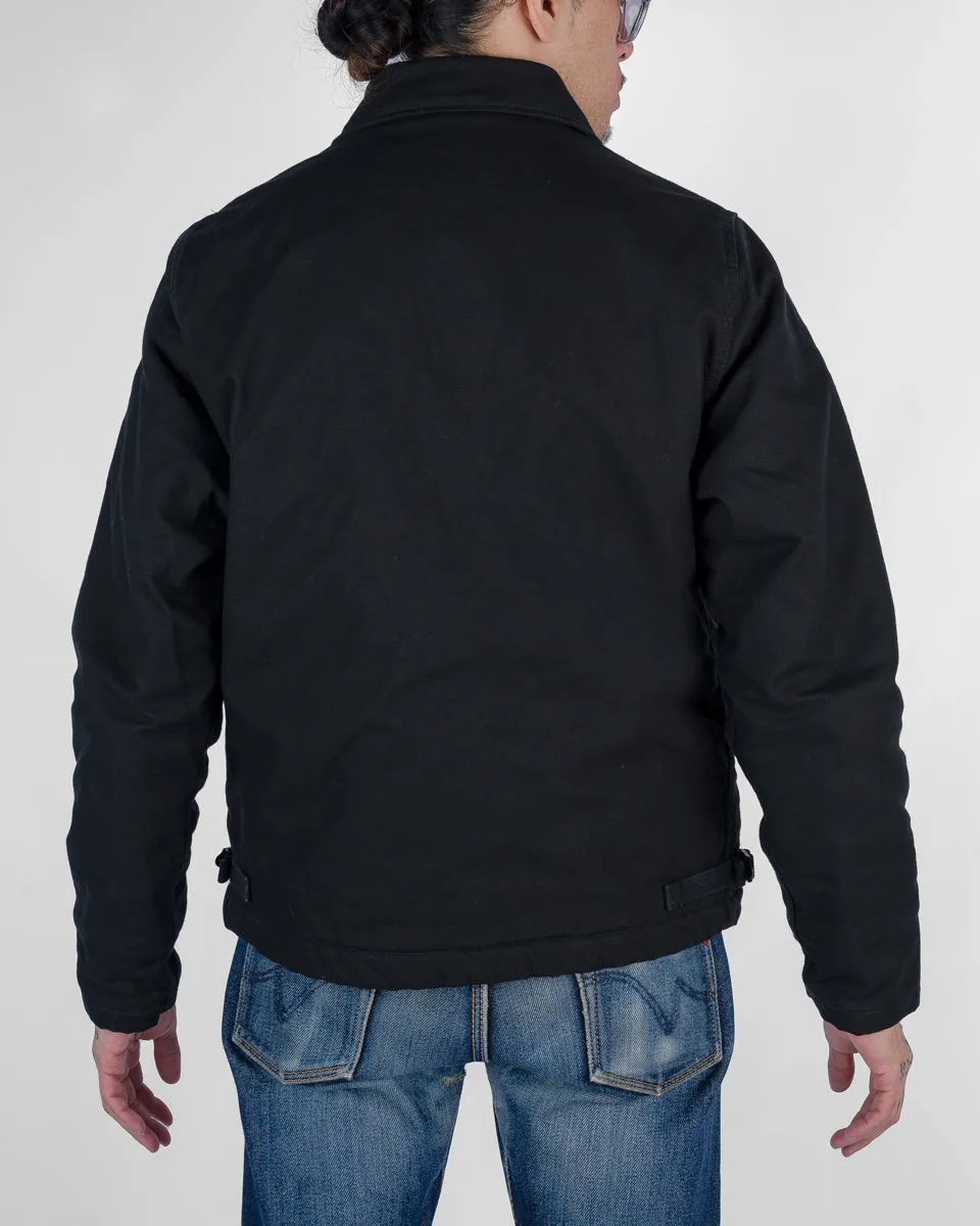Military Serge A2 Deck Jacket - Black