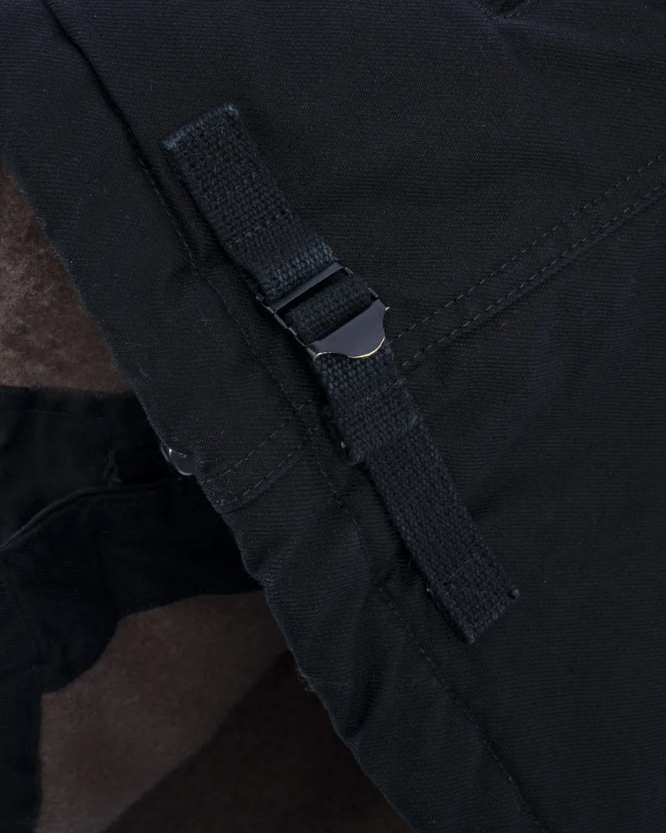 Military Serge A2 Deck Jacket - Black