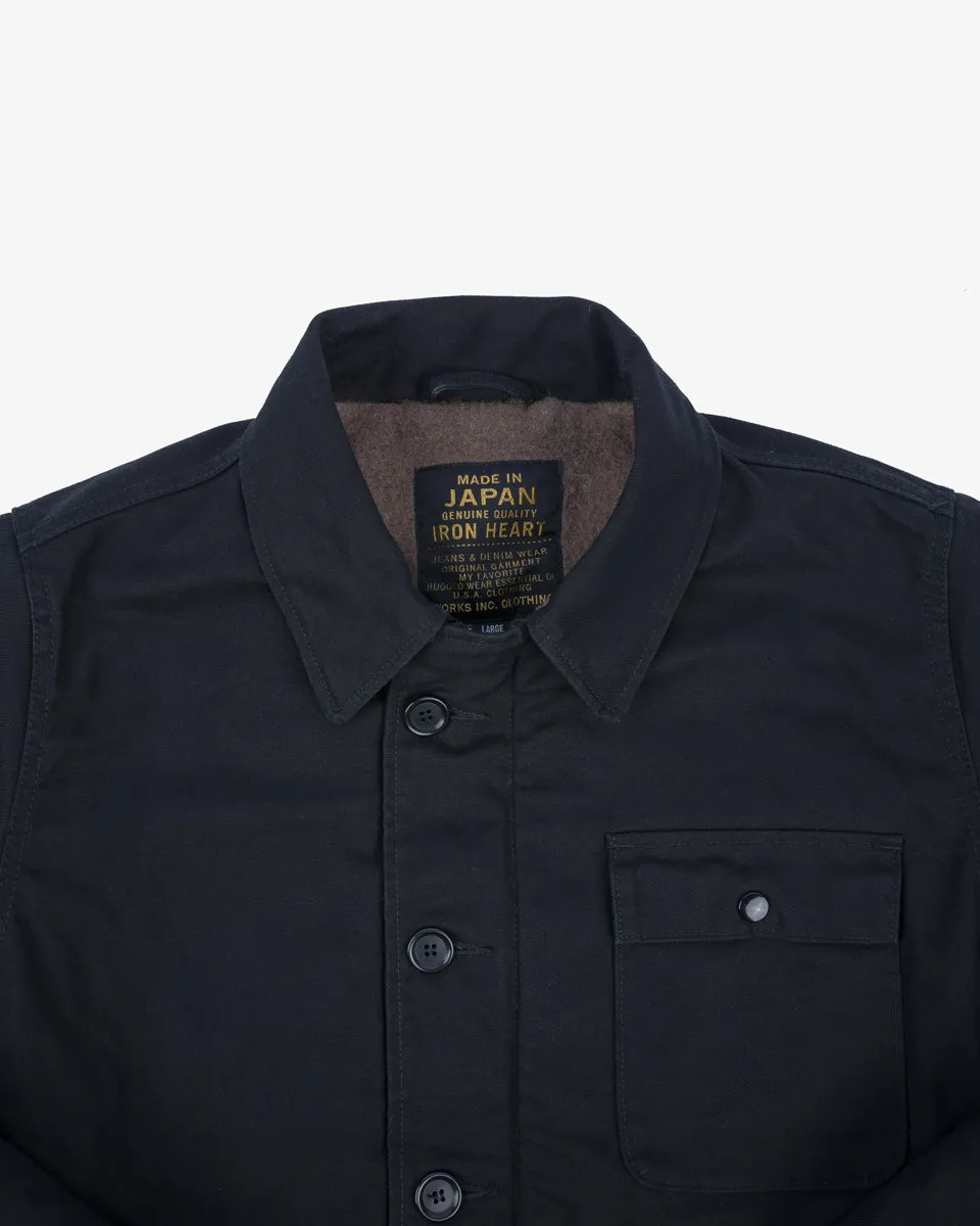 Military Serge A2 Deck Jacket - Black