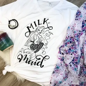 Milk Maid Classic Women's V Neck Tee or Tank