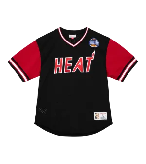 Mitchell & Ness Miami HEAT Hardwood Classic Night Mesh V-Neck
