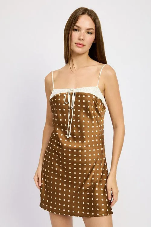 MIXED MEDIA MINI DRESS