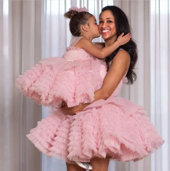 Mom and Daughter Matching Pink Perfect Dress