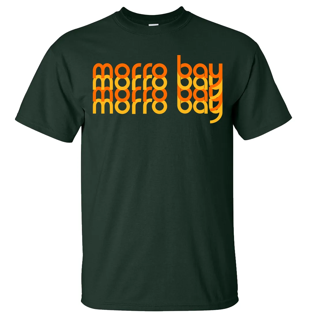 Morro Bay Sunset Stack Asst Colors T-shirt/tee