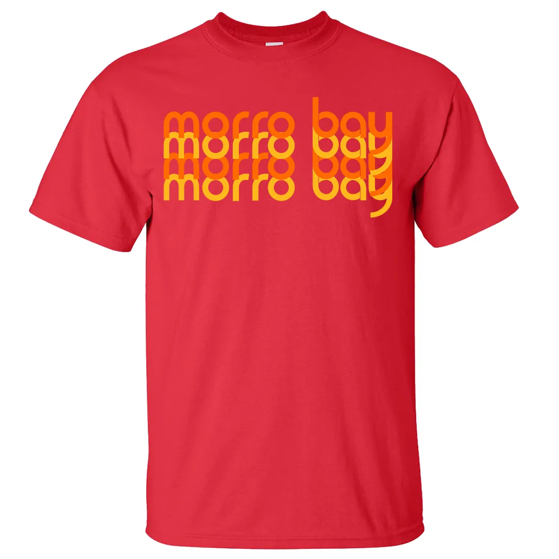 Morro Bay Sunset Stack Asst Colors T-shirt/tee