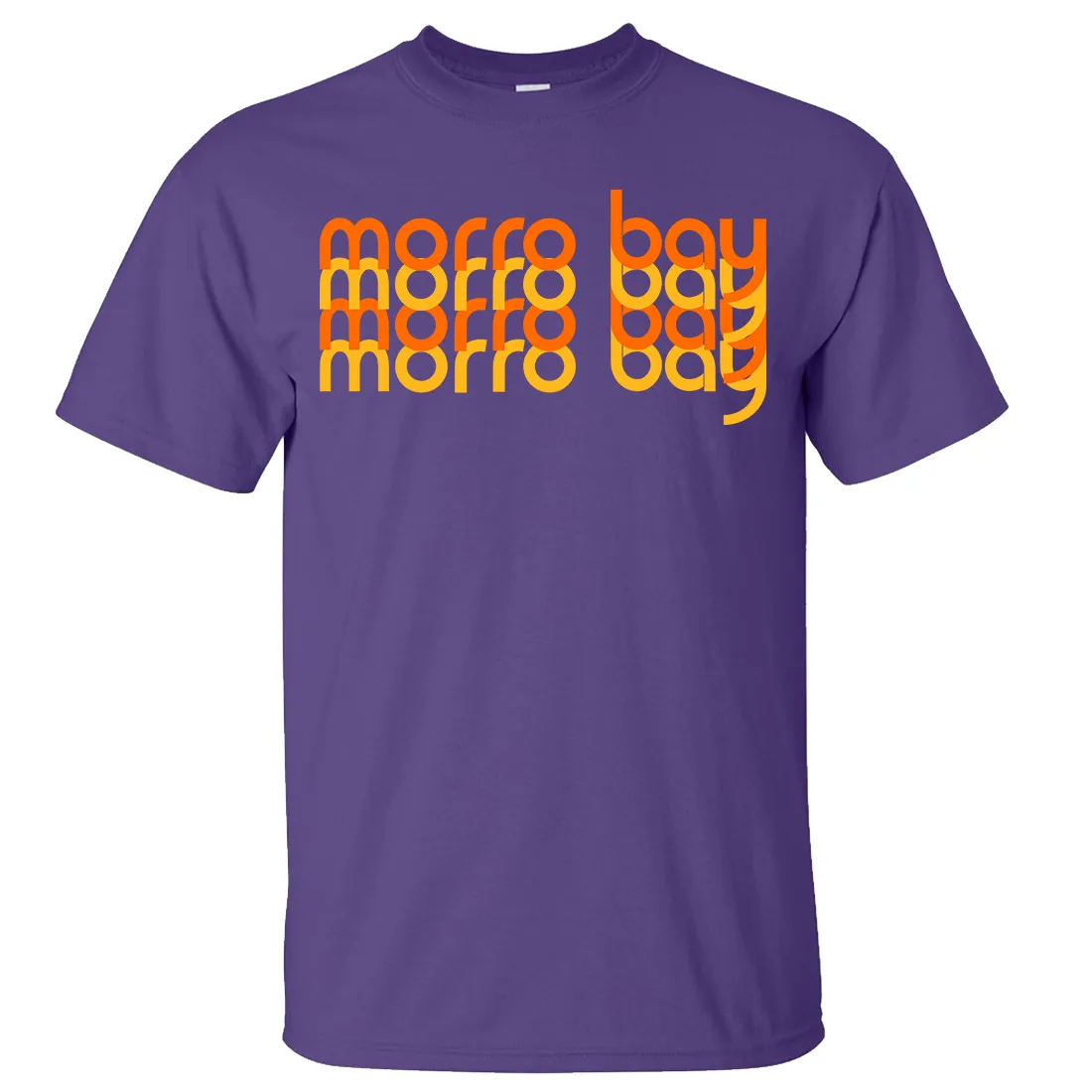 Morro Bay Sunset Stack Asst Colors T-shirt/tee
