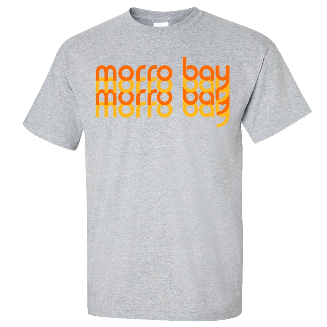 Morro Bay Sunset Stack Asst Colors T-shirt/tee