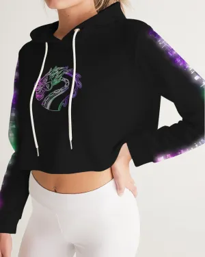 Neo Nights Women's Cropped Hoodie