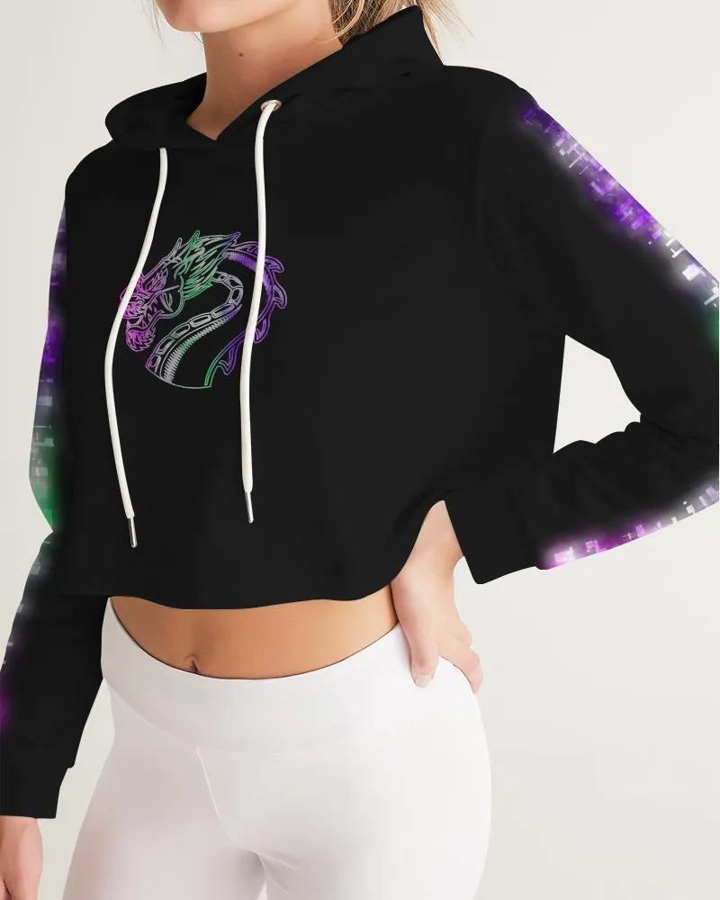 Neo Nights Women's Cropped Hoodie