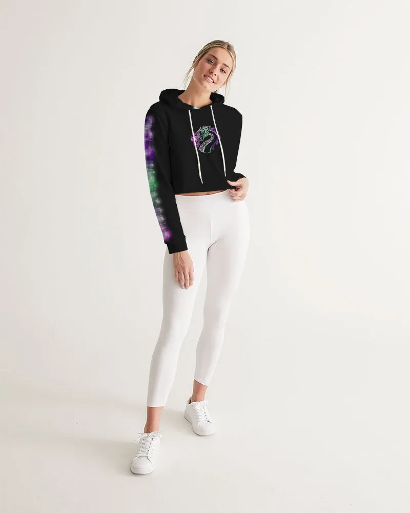 Neo Nights Women's Cropped Hoodie