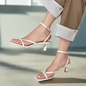 Nora Leather High Heel Sandals