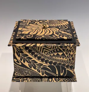 Palm Frond Handmade Mixed Media Box JS109