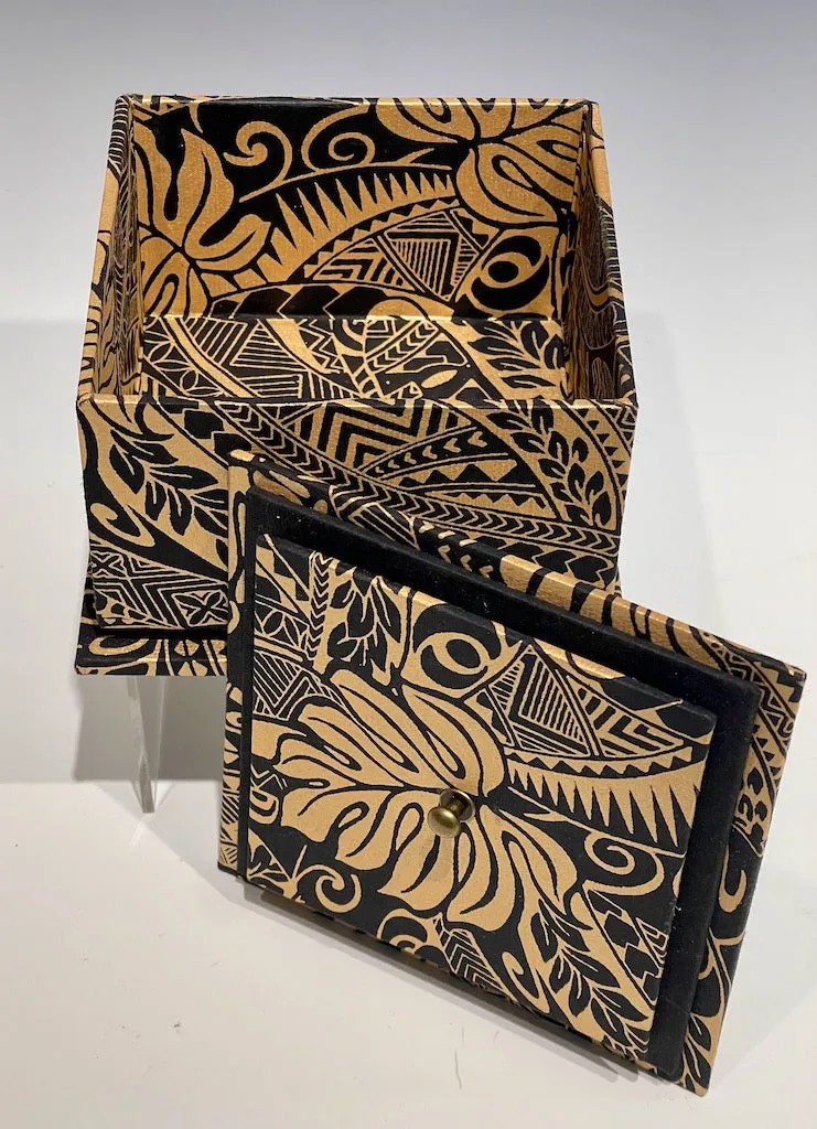 Palm Frond Handmade Mixed Media Box JS109