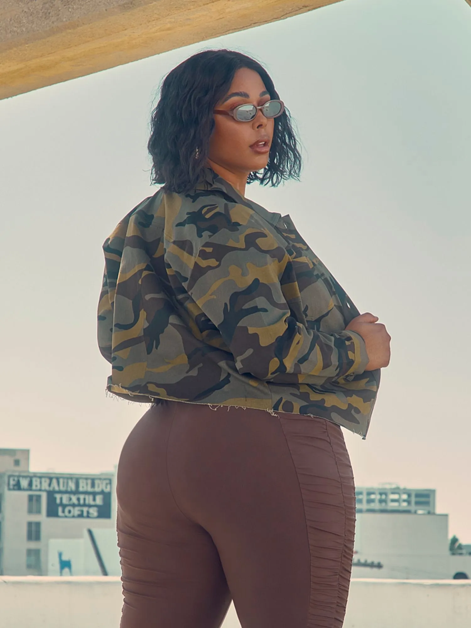 Paulina Camo Shirt Jacket