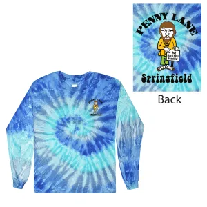 Penny Lane Guy Tie Dye L-Sleeve Shirt - Blue Jerry