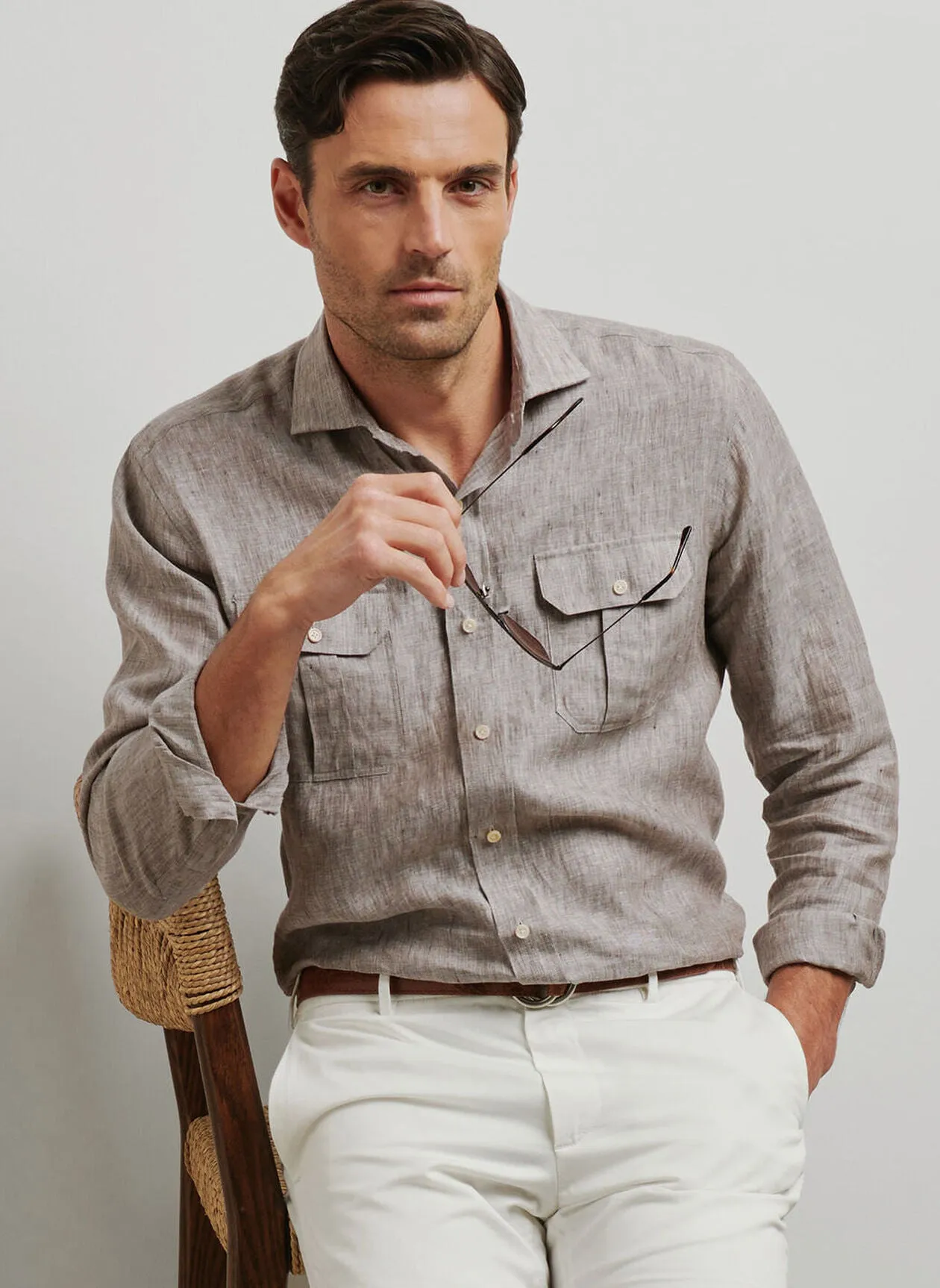 Peter Millar Positano Linen Sport Shirt