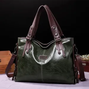 Pilar® | Soft leather bag with two handles and elegant details