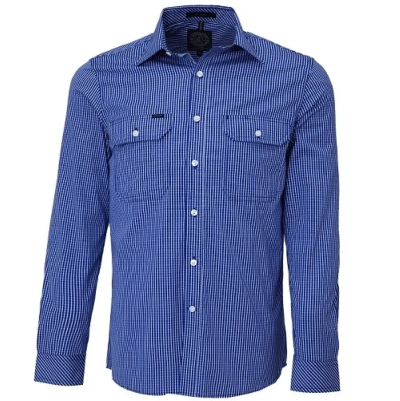 Pilbara Shirt Mens Double Pocket Check