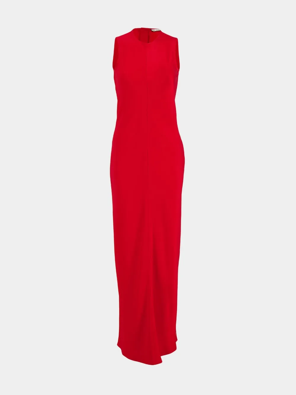 Poppy Red Long Straight Dress