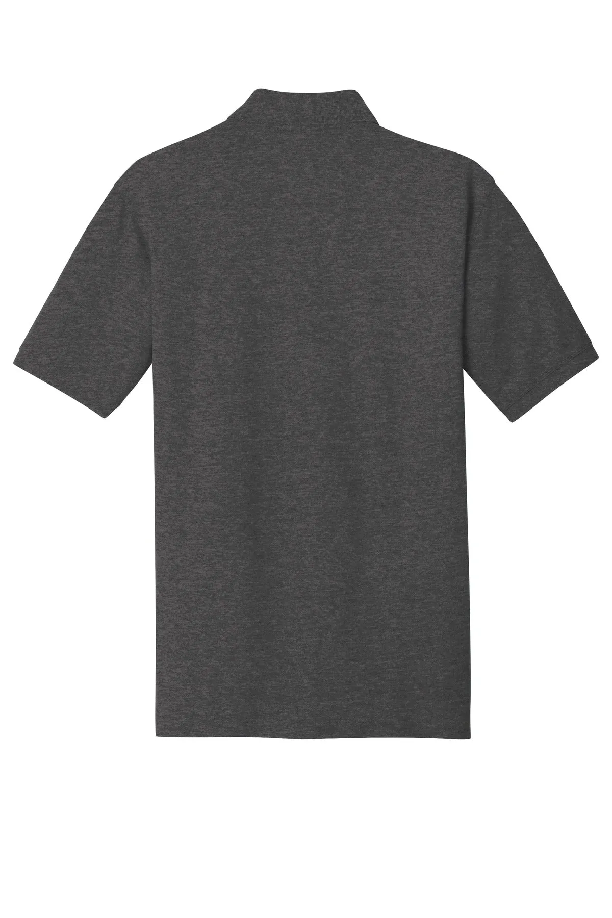 Port Authority EZCotton Polo. K8000 Charcoal Heather