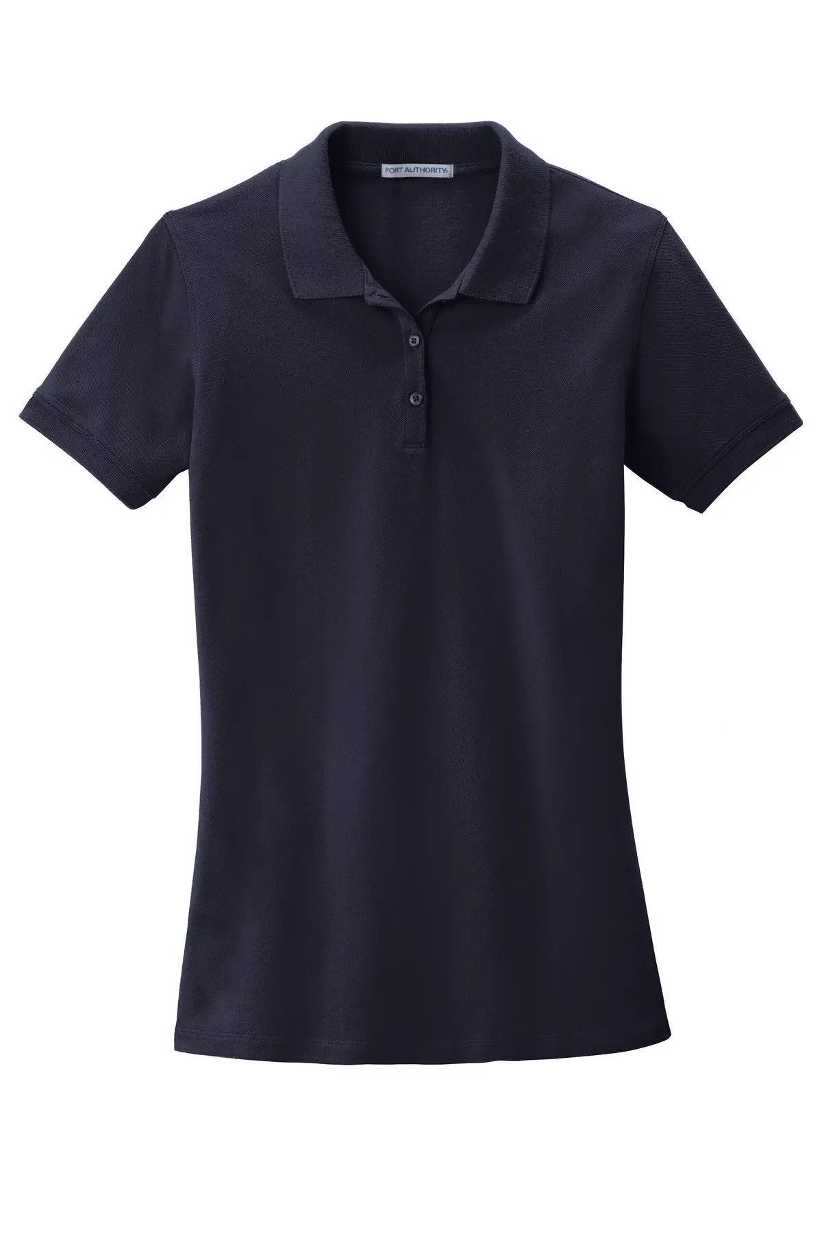 Port Authority Women's EZCotton Polo. LK8000 Navy