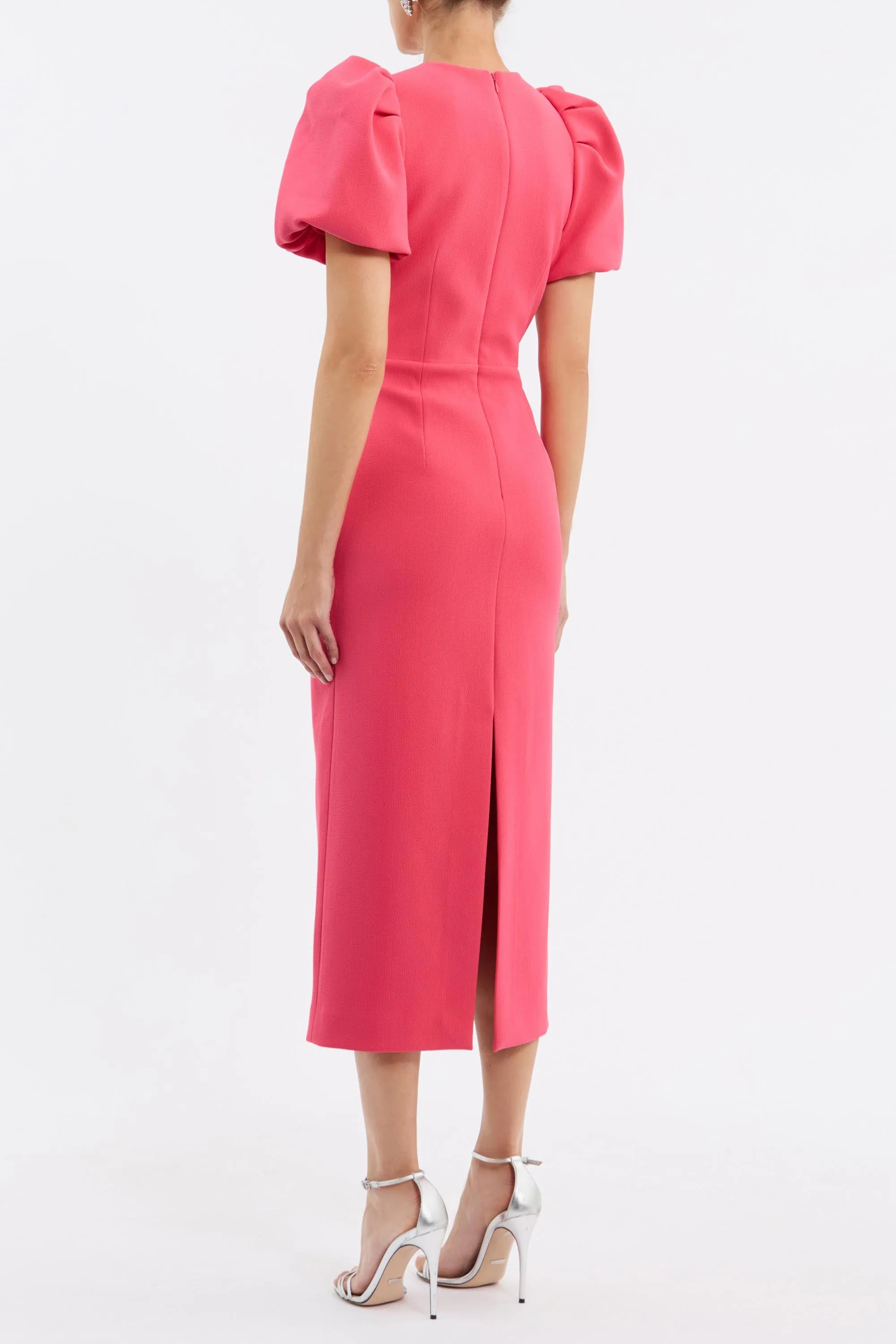 Posey Puff Sleeve Midi Dress