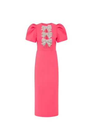 Posey Puff Sleeve Midi Dress