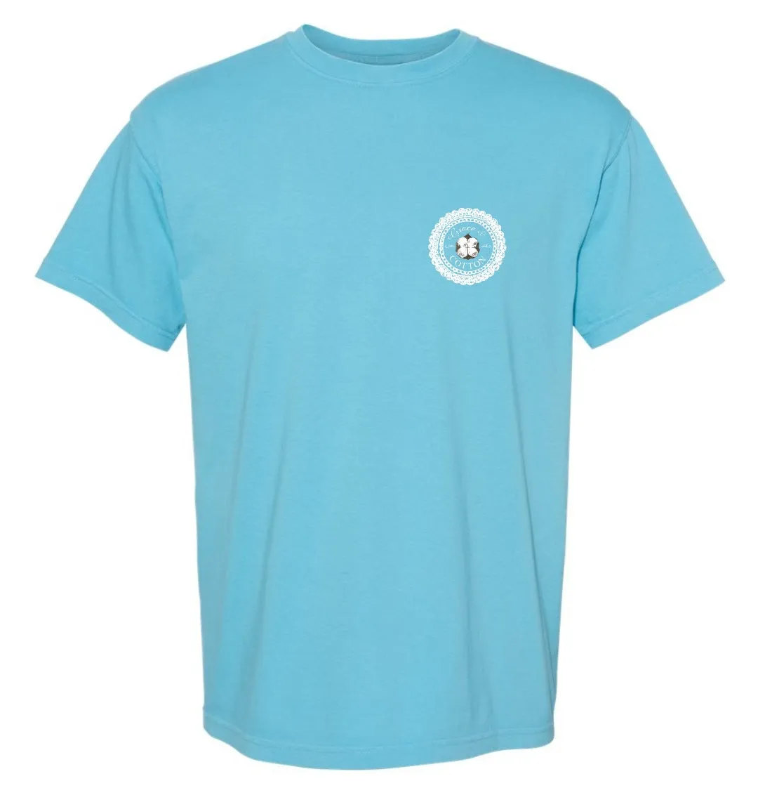 "Sea to Shining Sea"- Comfort Colors Sapphire