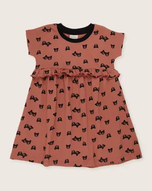Red Bear Print Dress