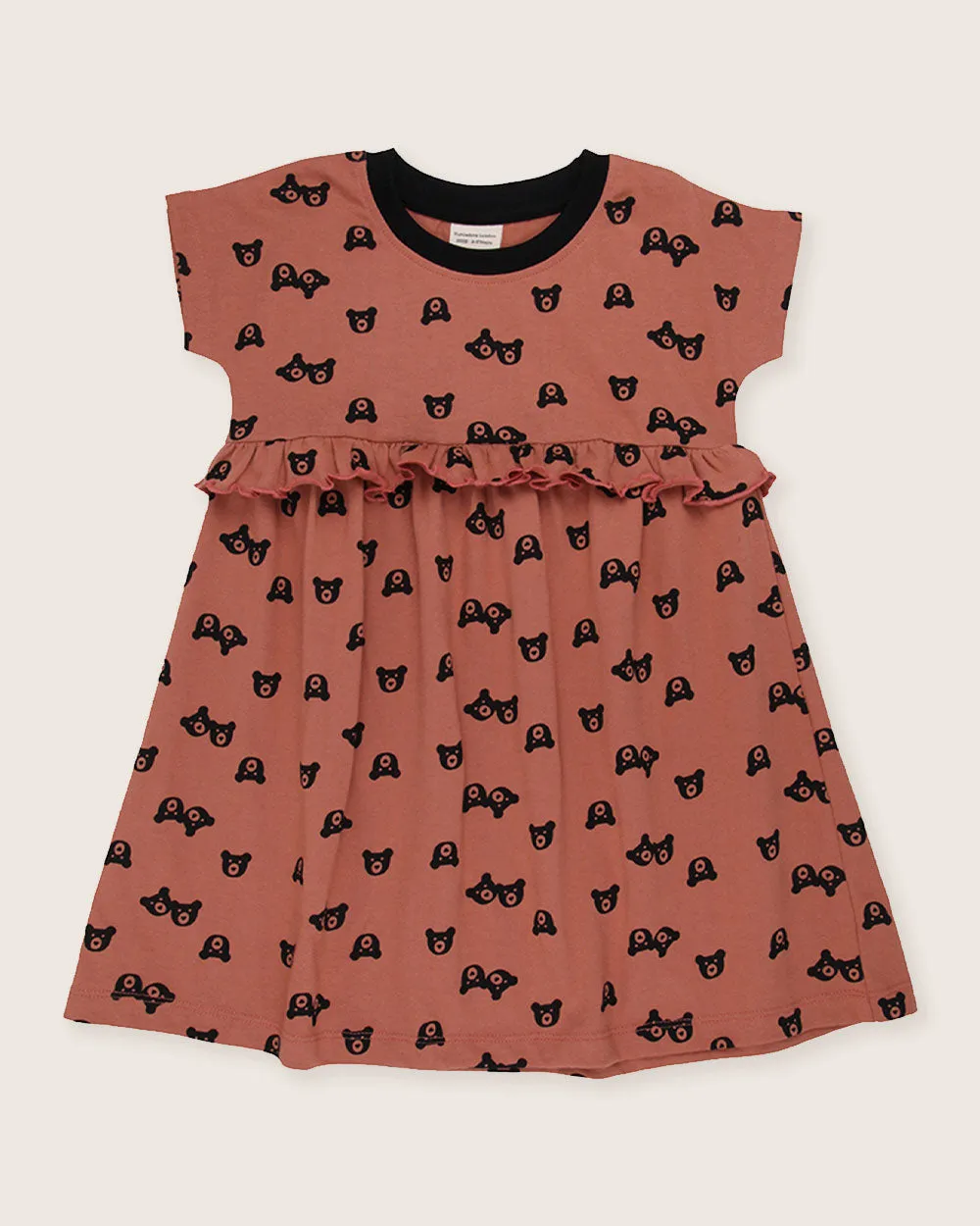 Red Bear Print Dress