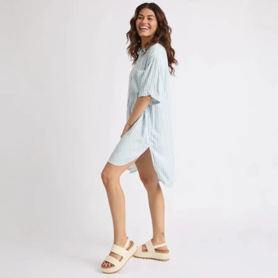 Reef Women’s Ollie Striped Shirt Dress