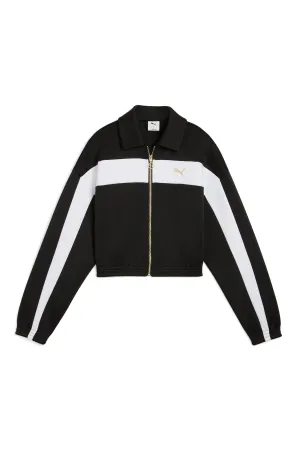 Relaxed Cropped Track Jacket Puma Black