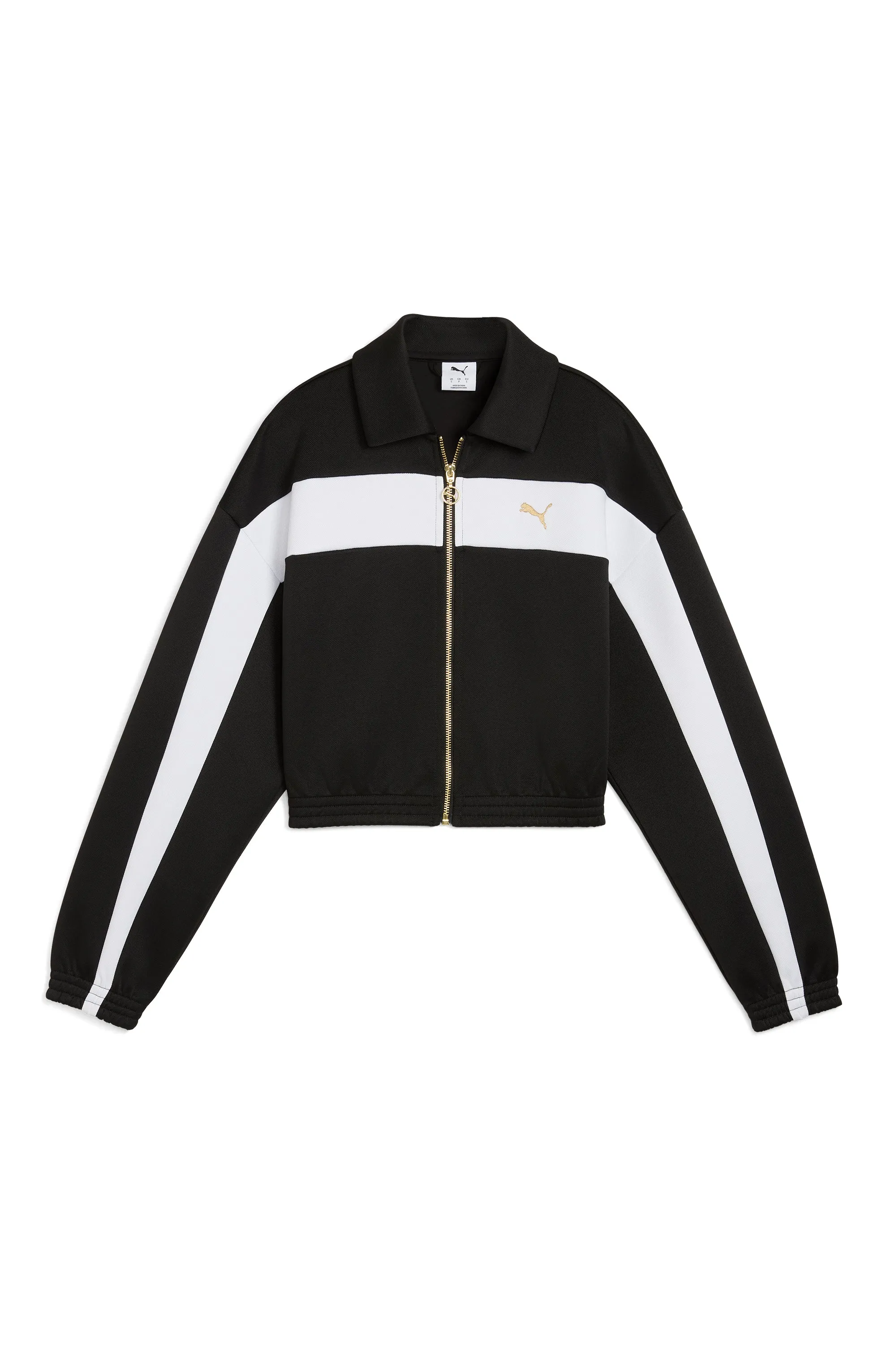 Relaxed Cropped Track Jacket Puma Black