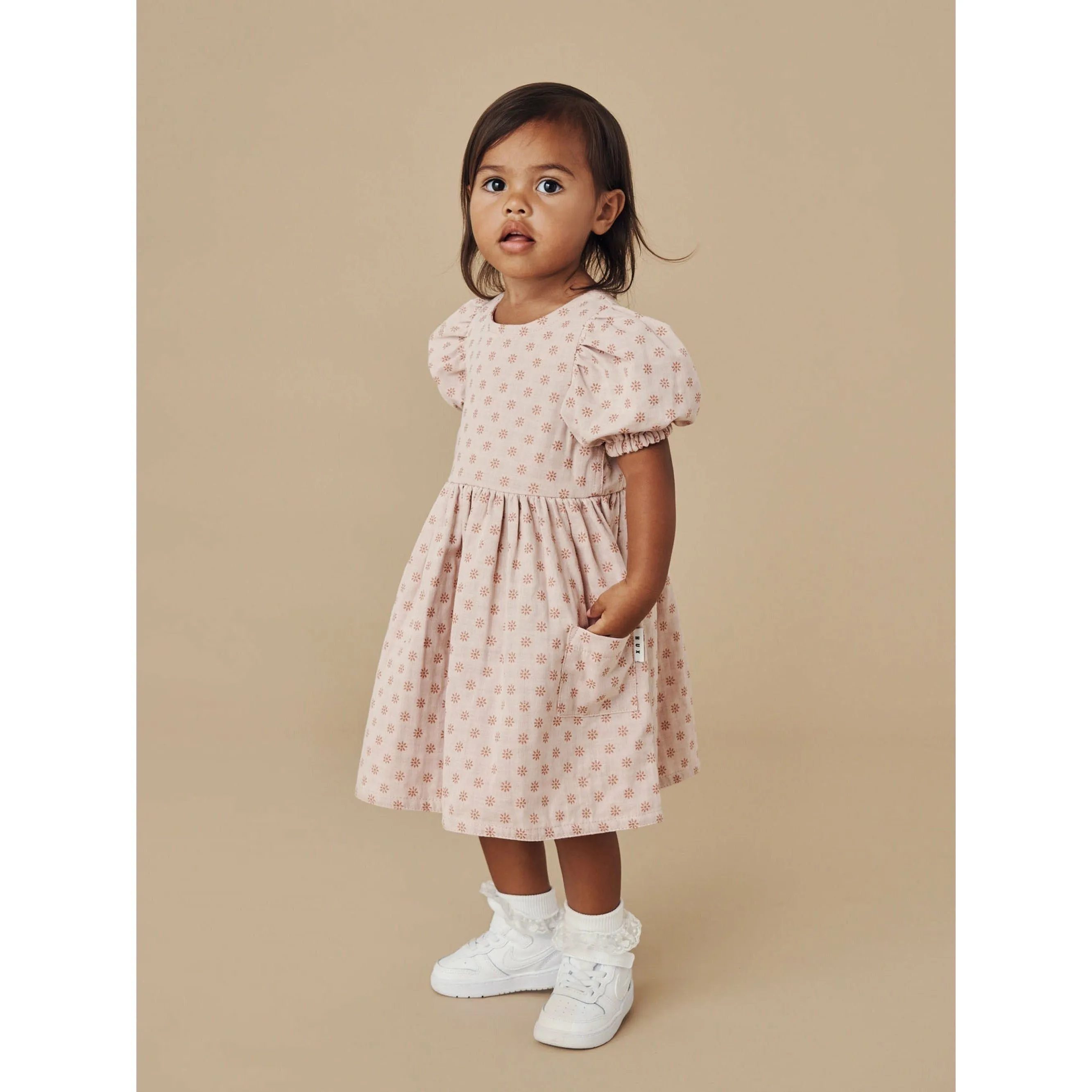 Reversible Puff Sleeve Dress
