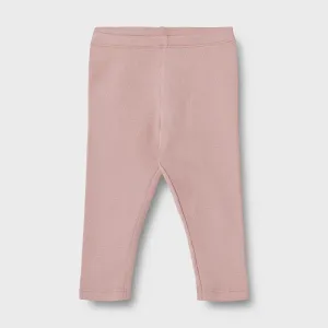 Rib Leggings Baby Maddy in Rose Frost