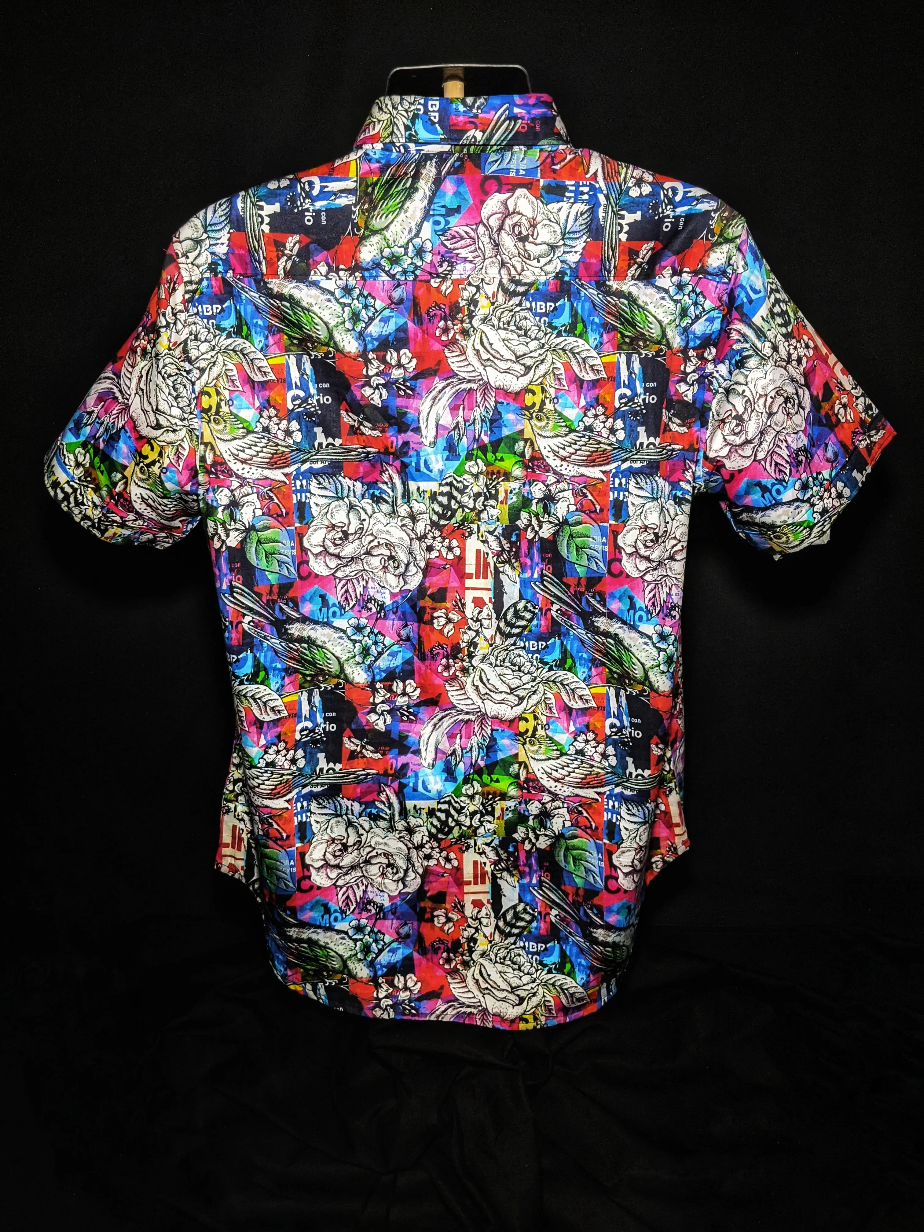 Robert Graham Collection Short Sleeve Shirt Medium Size
