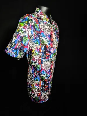Robert Graham Collection Short Sleeve Shirt Medium Size