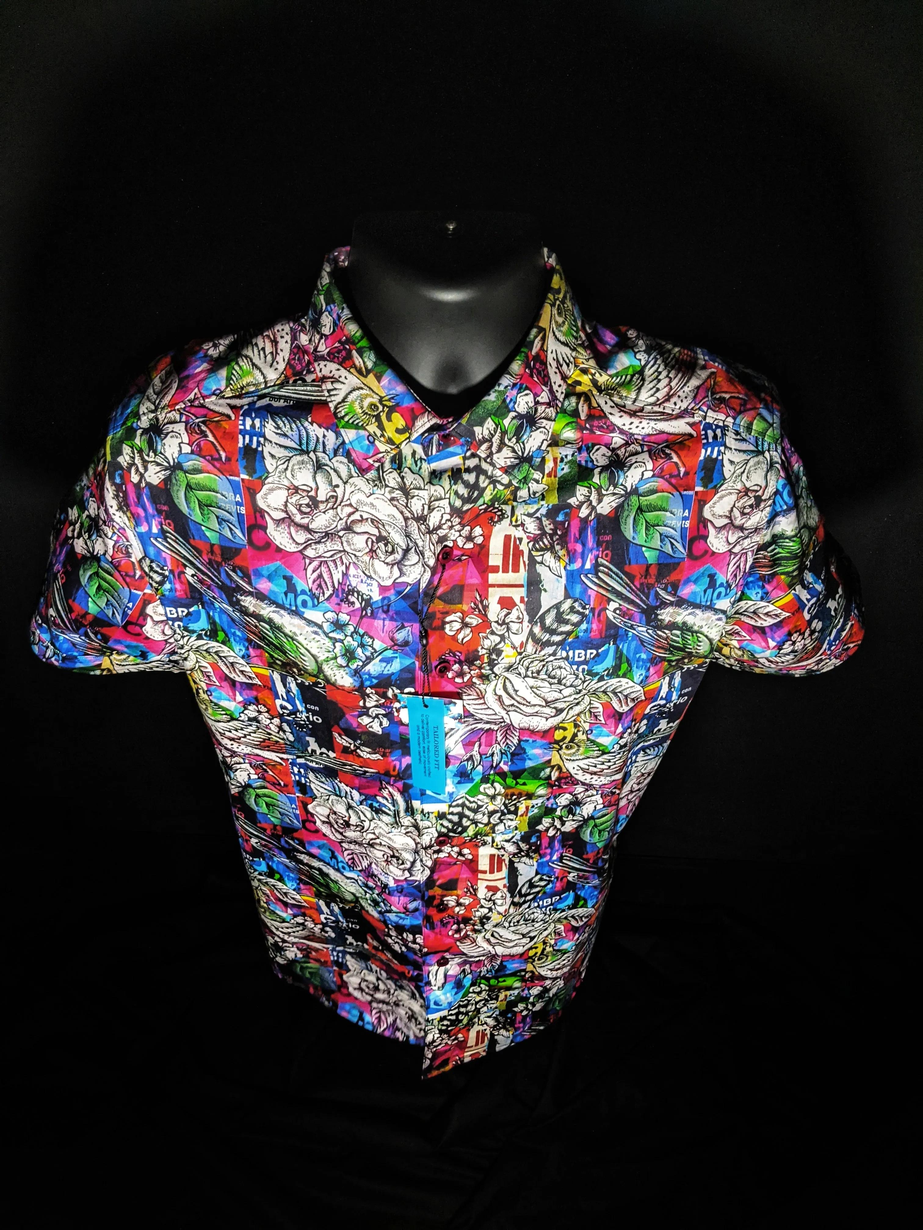 Robert Graham Collection Short Sleeve Shirt Medium Size