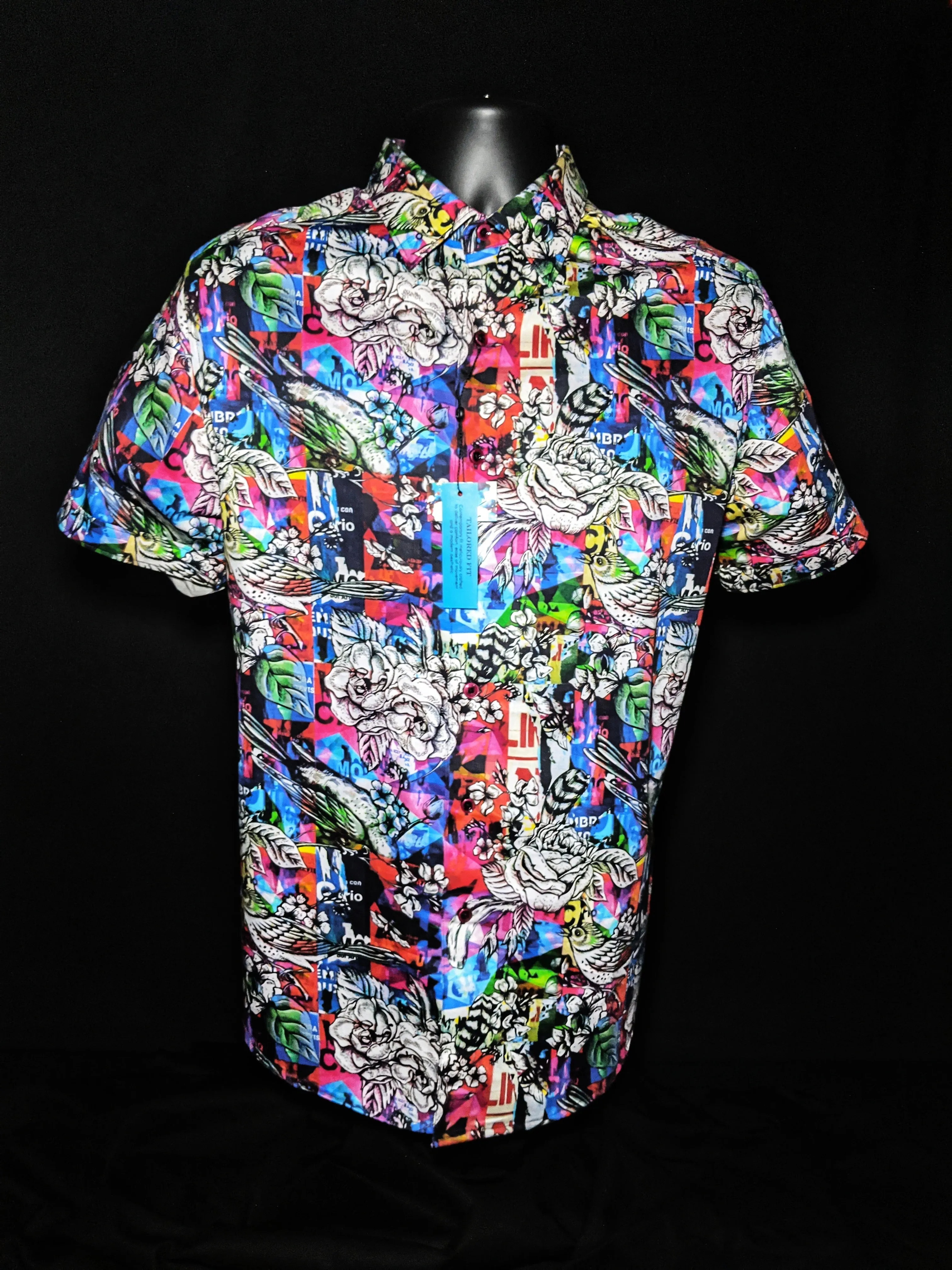 Robert Graham Collection Short Sleeve Shirt Medium Size