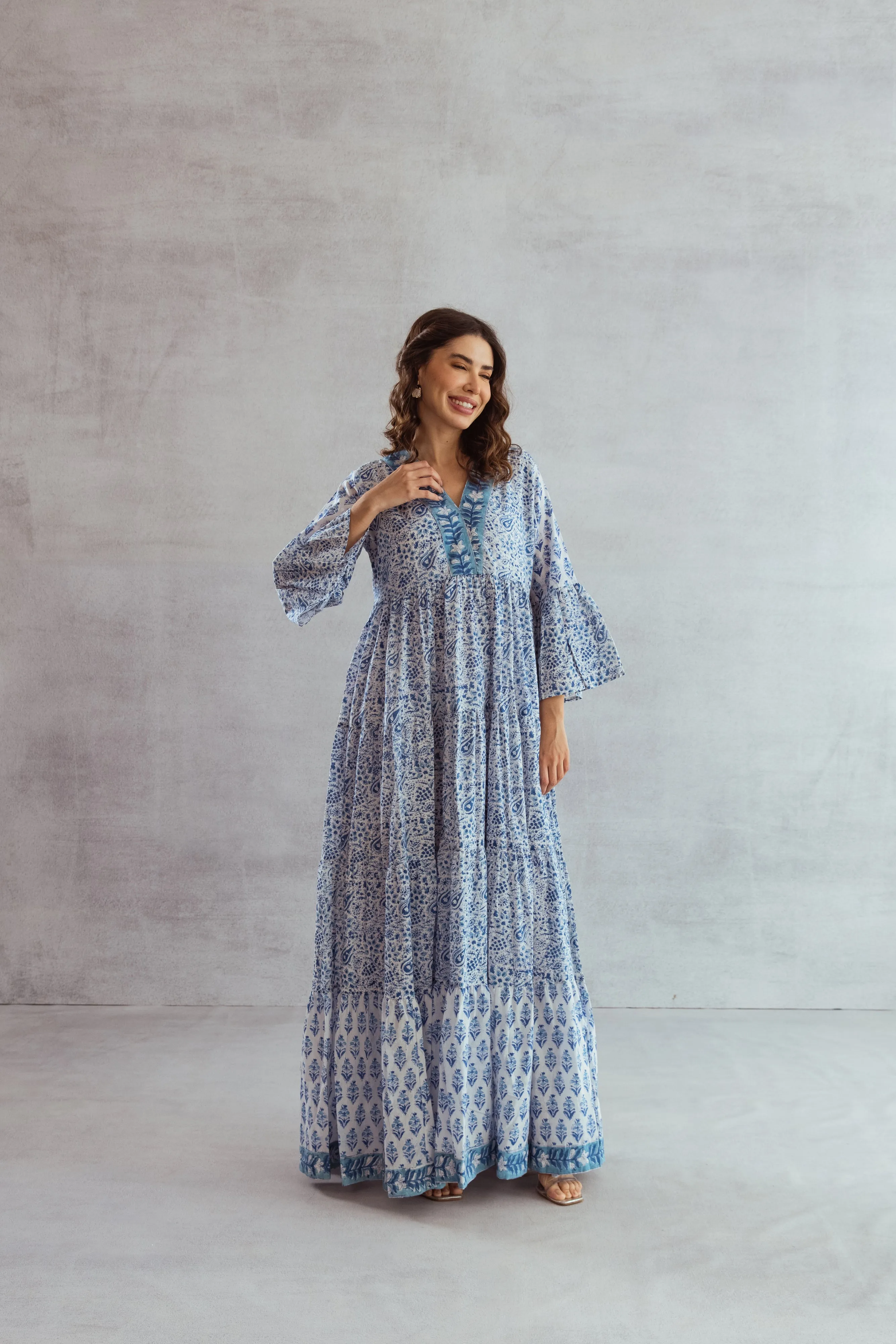 Roca tier Ruffle Dress