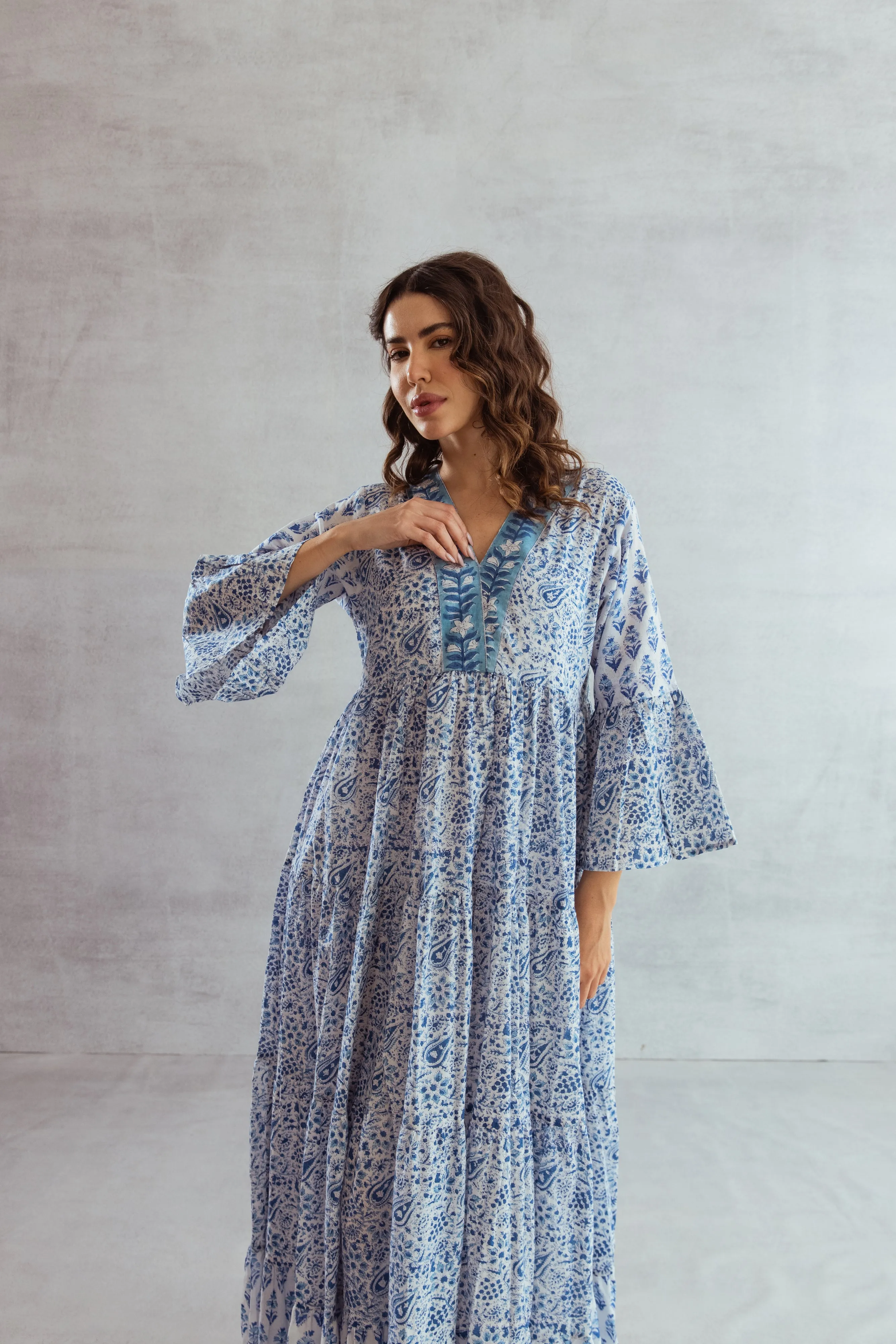 Roca tier Ruffle Dress