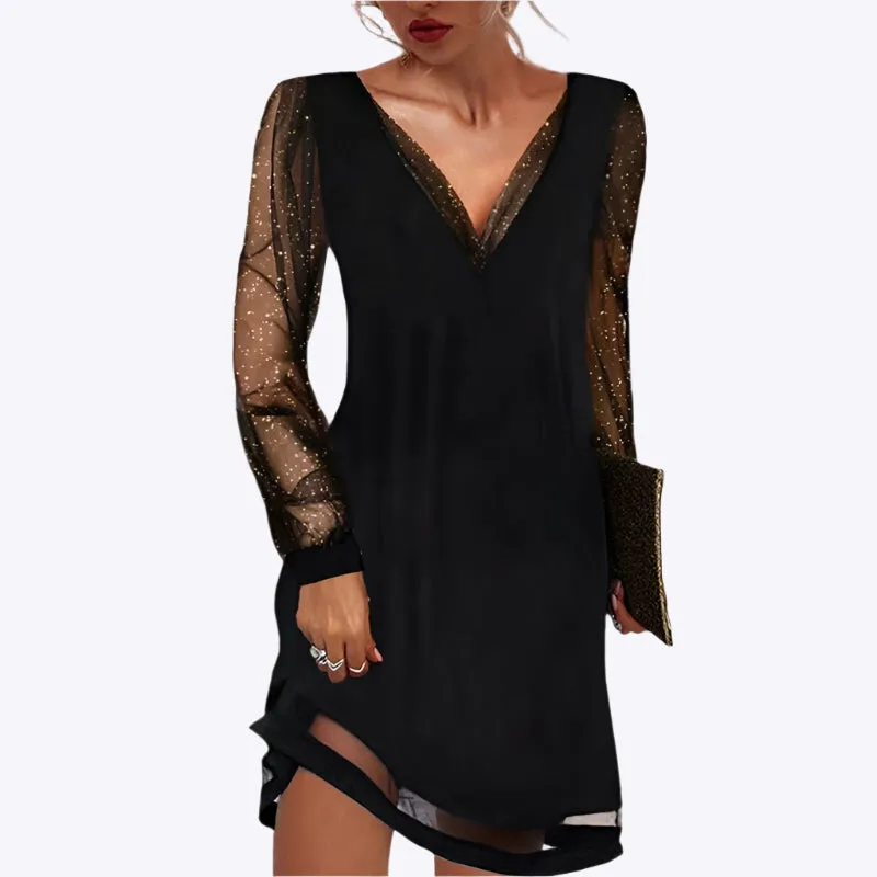 Rosalba - Refined V Neck Charm Woman's Evening Dress