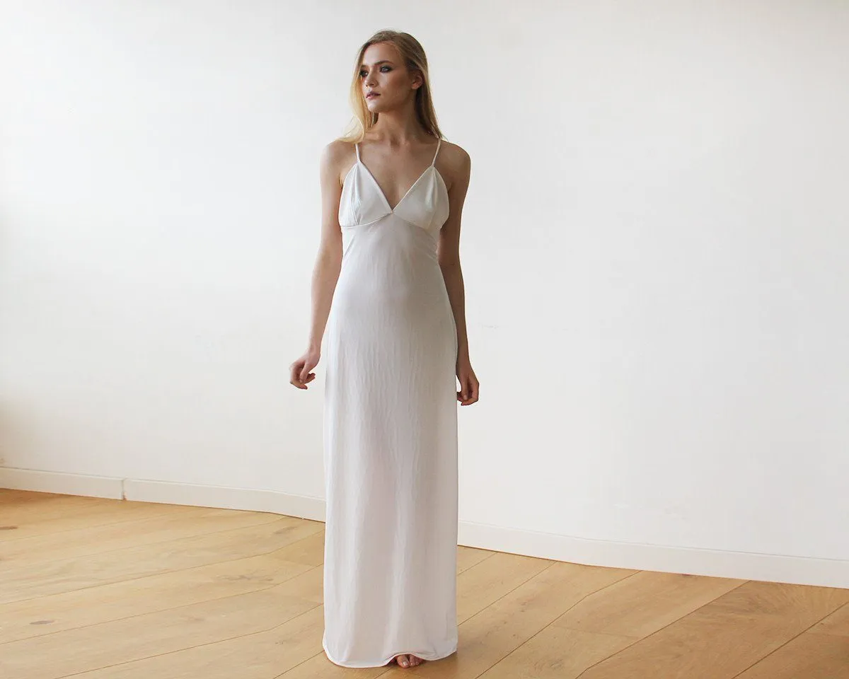 Round Neckline Bridal Lace Dress  #1147