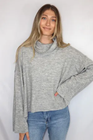 Sally Turtleneck Heather Grey