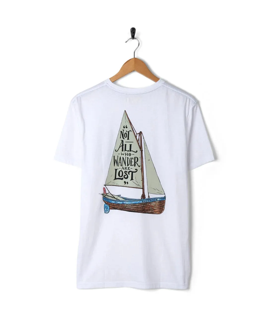 Saltrock Mens Lost Ships T-Shirt White