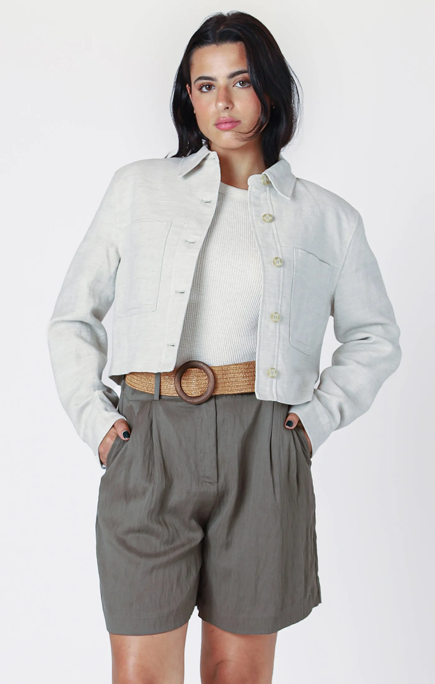 Samantha Cropped Utility Jacket