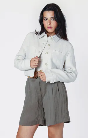 Samantha Cropped Utility Jacket
