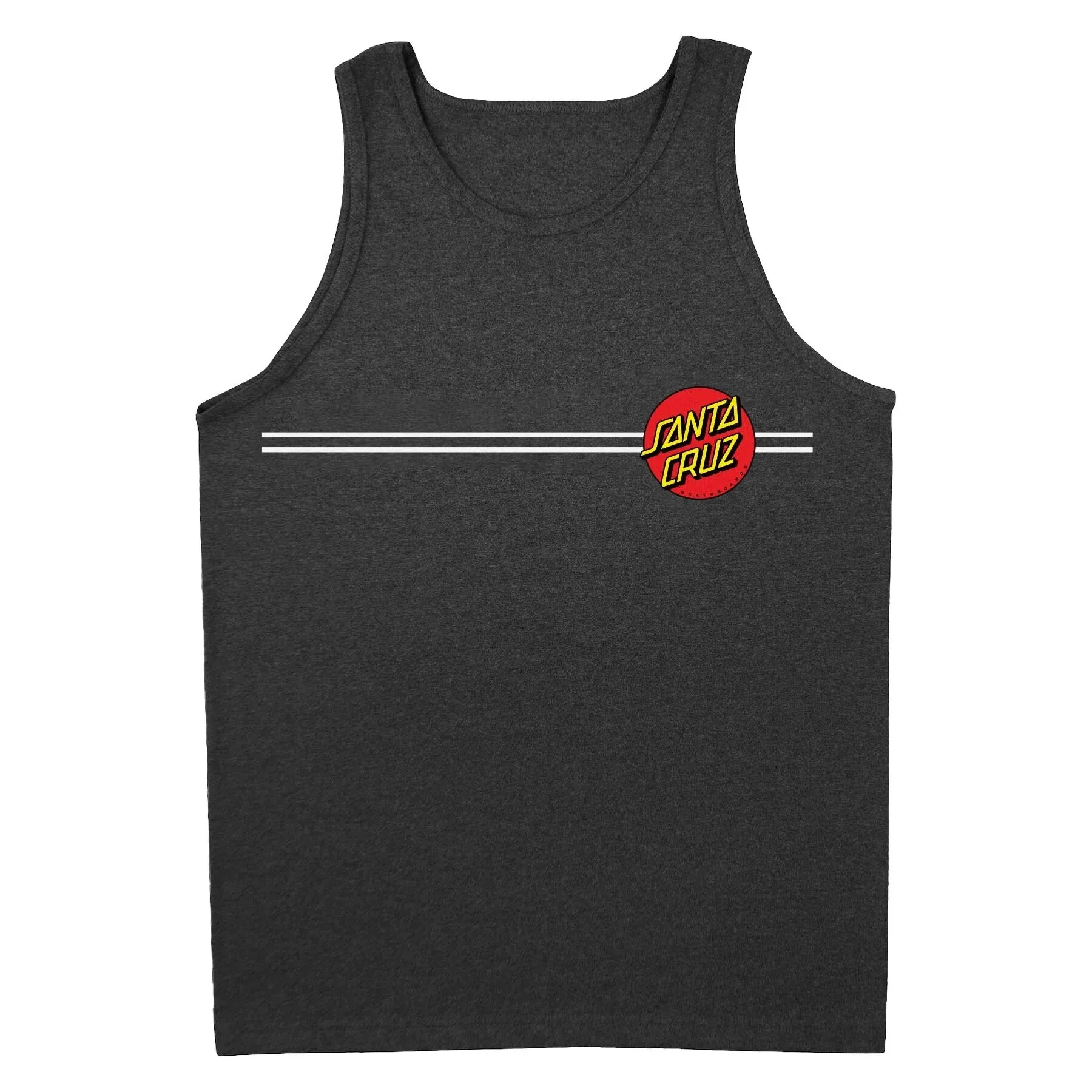 Santa Cruz Classic Dot Tank Top Charcoal Heather